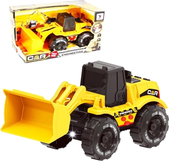 buldozer na setrvačník se světly a zvuky