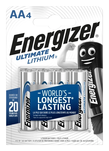 Energizer Ultimate Lithium AA tužkové baterie 1,5 V – 4 ks
