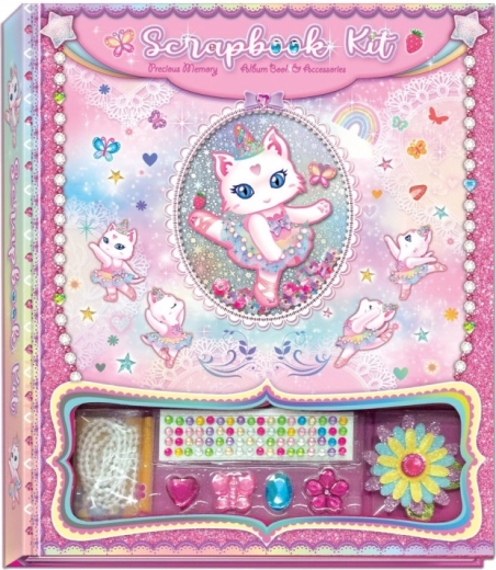 Pecoware scrapbook sada na zdobení – kočka baletka