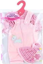 Oblečení pro panenku 40–45 cm – šatičky z polyesteru