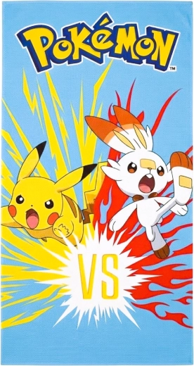 Rychleschnoucí osuška Pokémon Pikachu a Scorbunny