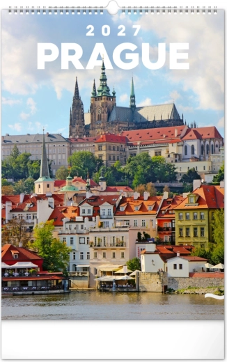 Nástěnný kalendář Praha 2027 33 × 46 cm NOTIQUE