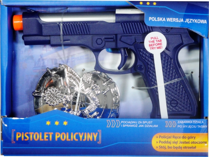 Policejní pistole s polským zvukovým modulem