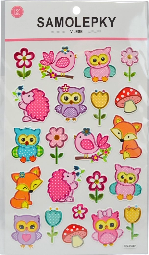 Samolepky zvířátka z lesa
