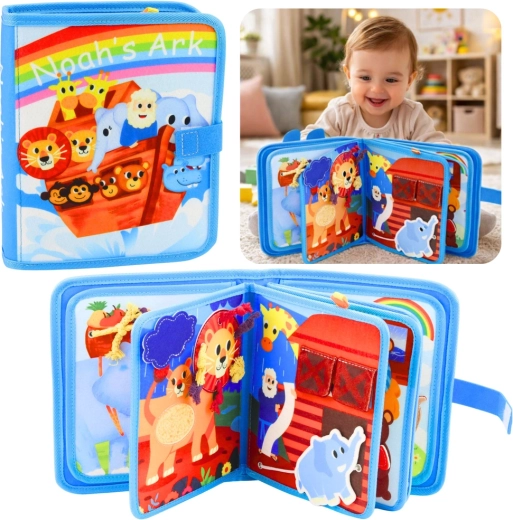 Smyslová filcová knížka Archa Noemova 3D pro děti