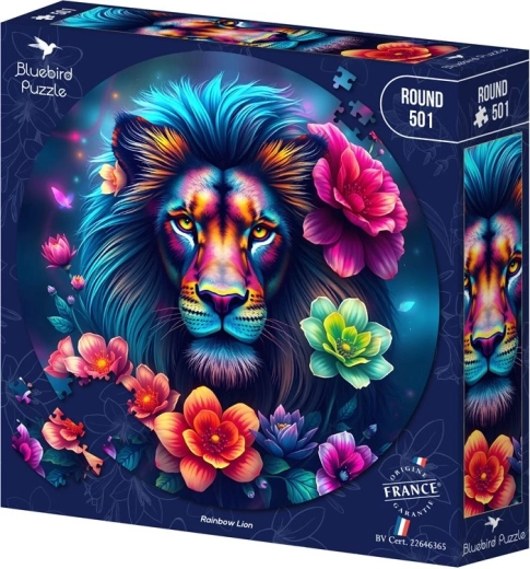 Bluebird kulaté puzzle duhový lev 501 dílků - 1 kus