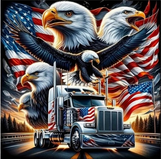Norimpex diamantové malování Americký truck 30 × 40 cm