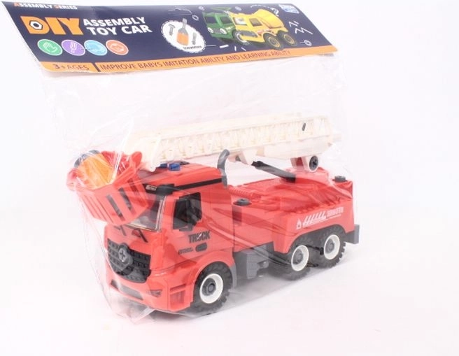 Hasičské auto šroubovací s výsuvným žebříkem 30 cm