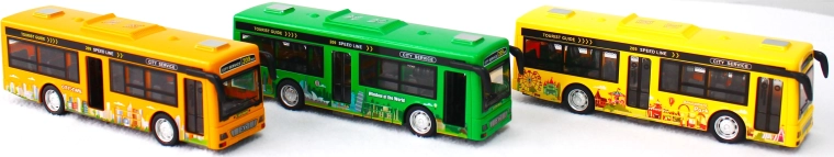 Autobus se světlem a zvukem se setrvačníkem