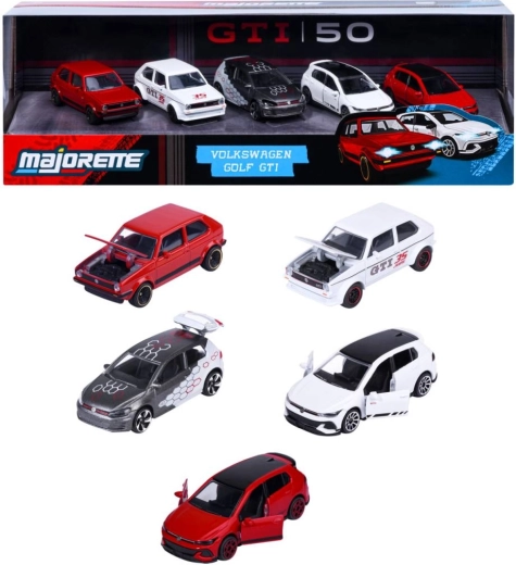 Dárková sada kovových modelů Volkswagen Golf GTI, 5 ks