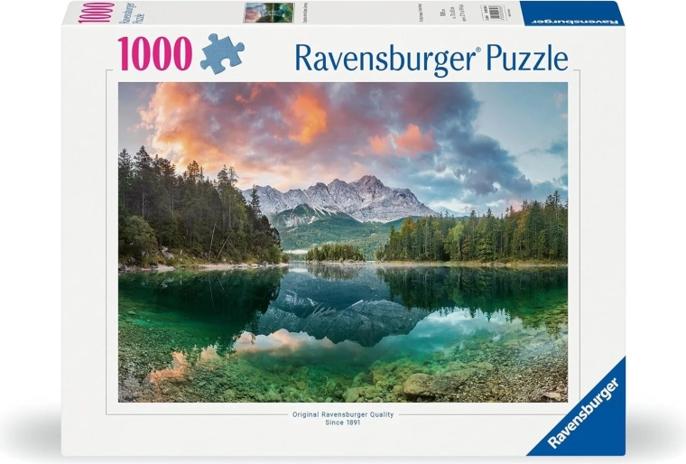Ravensburger puzzle Zugspitze u jezera Eibsee 1000 dílků