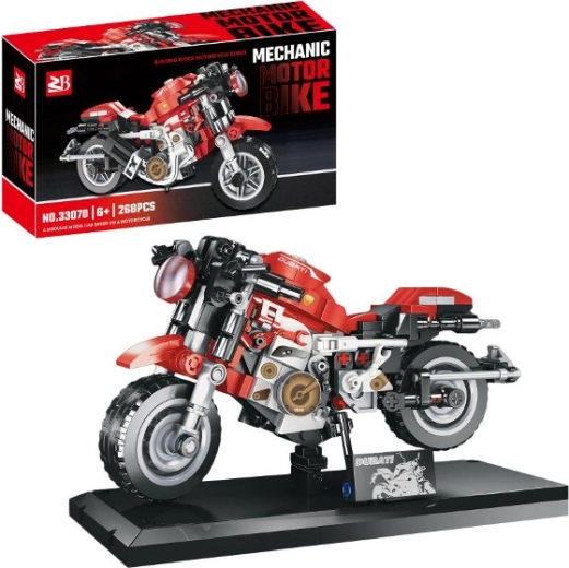 Stavebnice sportovní motocykl 268 dílků