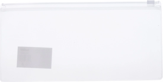 Transparentní složka se zipem 23x11 cm