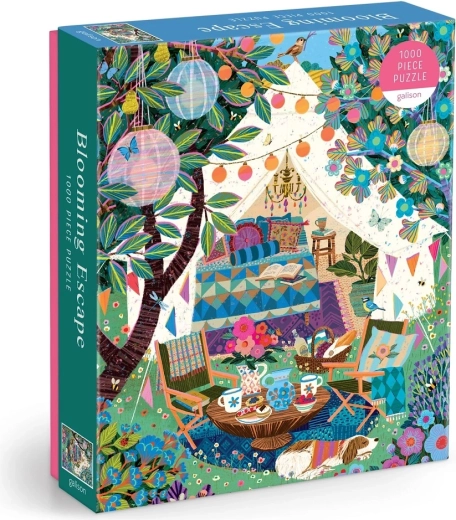 Puzzle Galison Kvetoucí únik 1000 dílků – ilustrace Victoria Ball