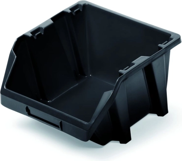 Plastový úložný box Bineer Short 92 × 77 × 60 mm, černý