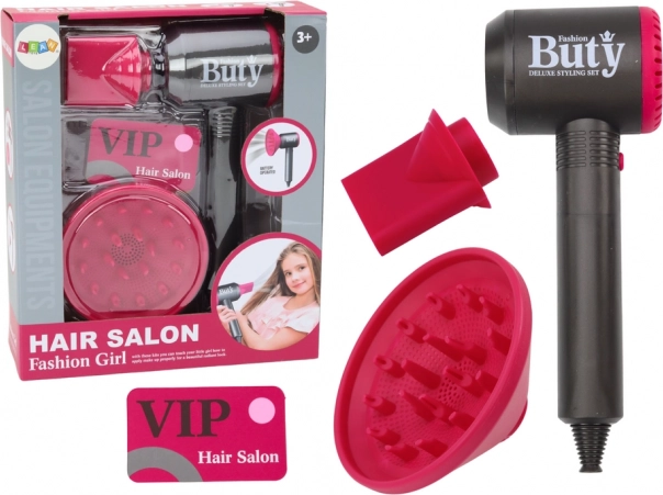 Dětský fén na vlasy s difuzérem a nástavci