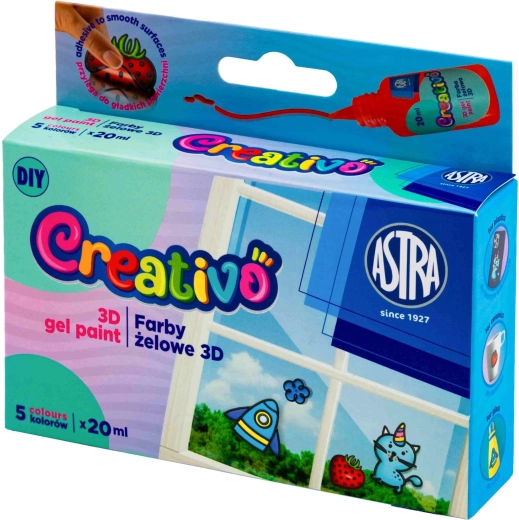 Astra Creativo barvy na gelové samolepky 5×20 ml