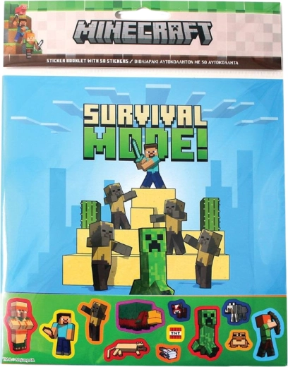 Samolepkové album Minecraft – 50 samolepek