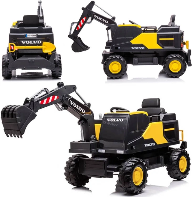 Dětský elektrický bagr Volvo s pohyblivým ramenem a lžící – Volvo