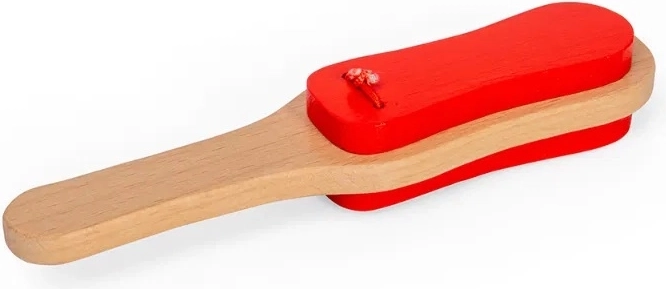 Bigjigs Toys dřevěné kastaněty s rukojetí