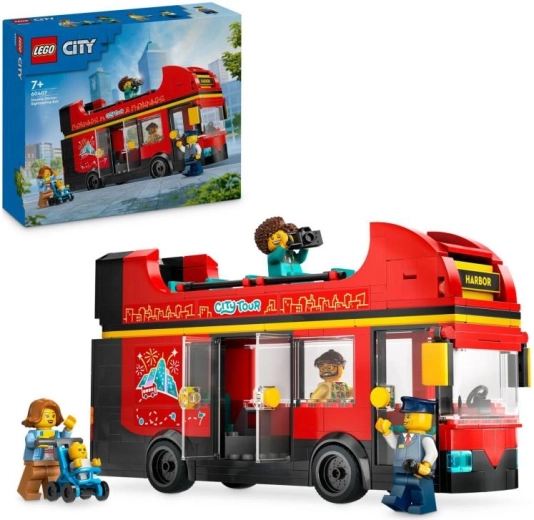 LEGO City červený patrový autobus