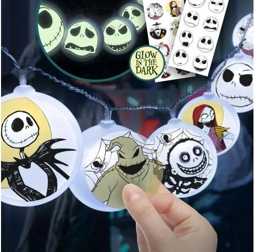 Světelný řetěz s motivem Nightmare Before Christmas