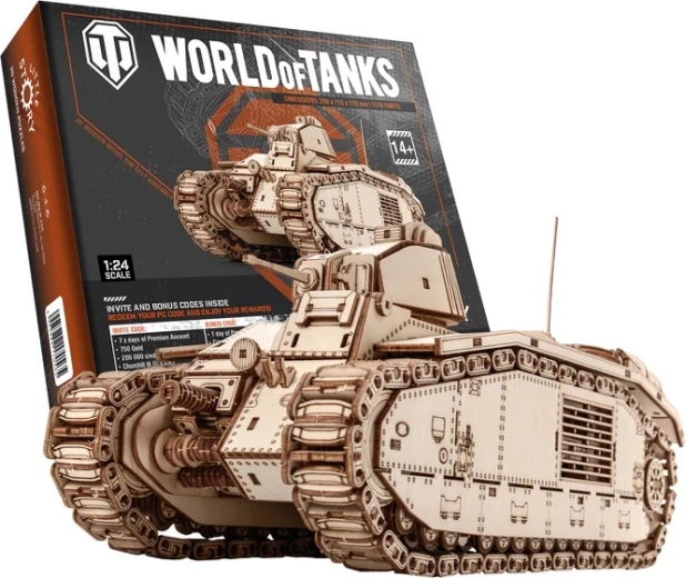 Little Story 3D dřevěná skládačka World of Tanks Char B1