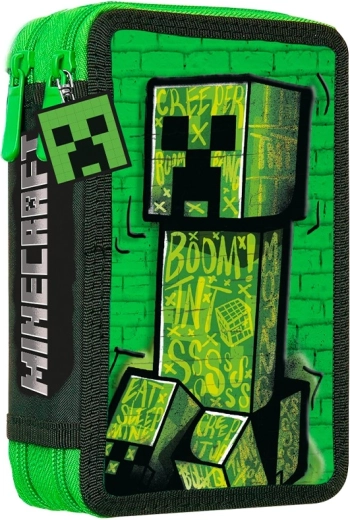 dvoukomorový penál s vybavením minecraft