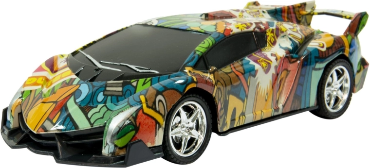 Sportovní auto na dálkové ovládání graffiti - 1 kus