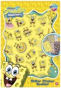 Samolepkový sešit SpongeBob – třpytivé samolepky (8 archů)