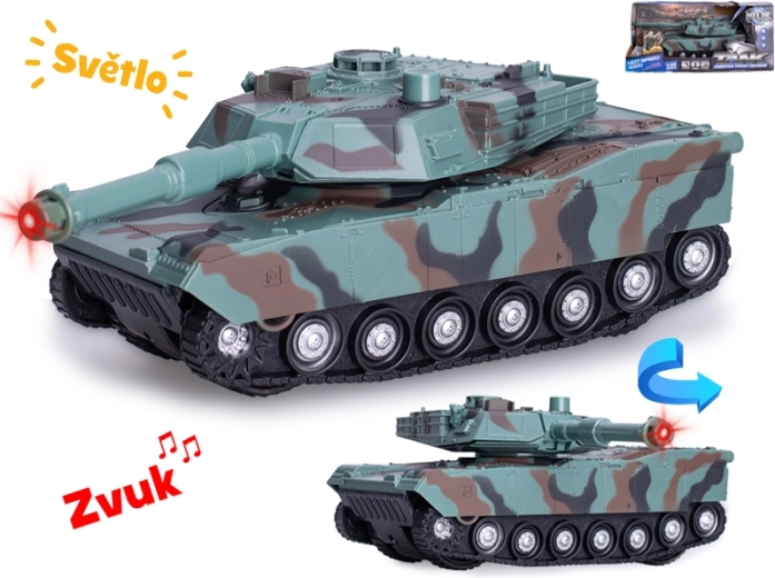 Tank 24 cm v měřítku 1:32 se světelnými a zvukovými efekty