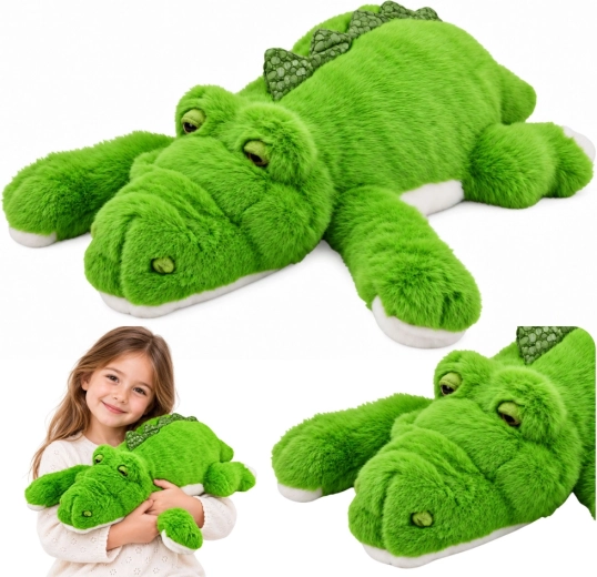 Plyšový krokodýl se zatíženými tlapkami zelený 45 cm