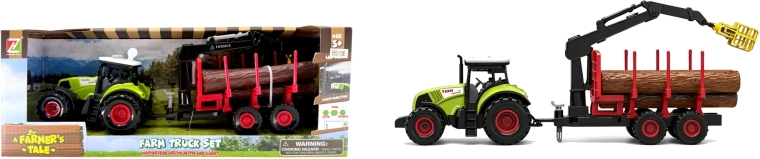 Plejo traktor se zvuky a valníkem