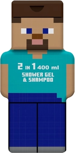 Minecraft 2v1 sprchový gel a šampon Steve 400 ml - 1 kus