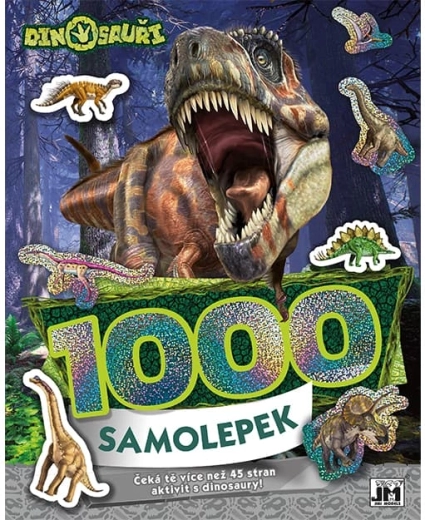 1000 samolepek s aktivitami dinosauři
