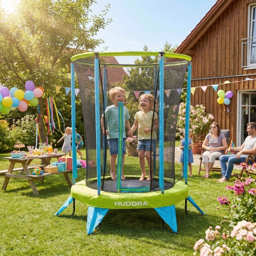 Dětská trampolína s bezpečnostní sítí 140 cm