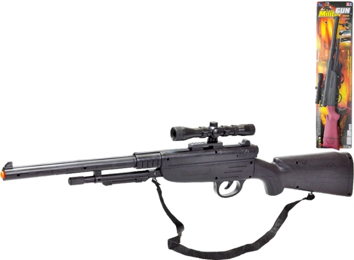 Dětská klapací puška 67 cm – plastová hračka pro malé dobrodruhy