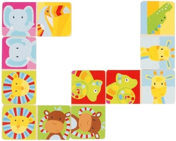 Dřevěné domino Safari 28 dílků