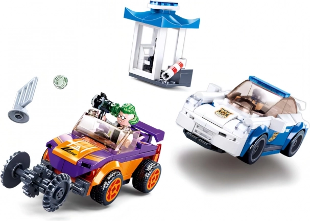 Stavebnice Policejní honička s natahovacím autem