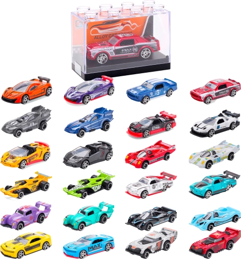 Kovový model závodního auta 1:64 – více druhů