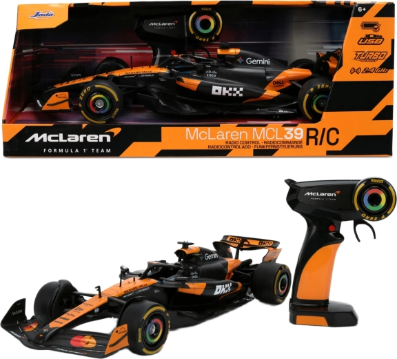 Dálkově ovládaný závodní vůz McLaren MCL39 Formula 1 v měřítku 1:16