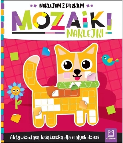 Mozaikové samolepky – aktivizační knížka pro malé děti: Lepím se štěňátkem