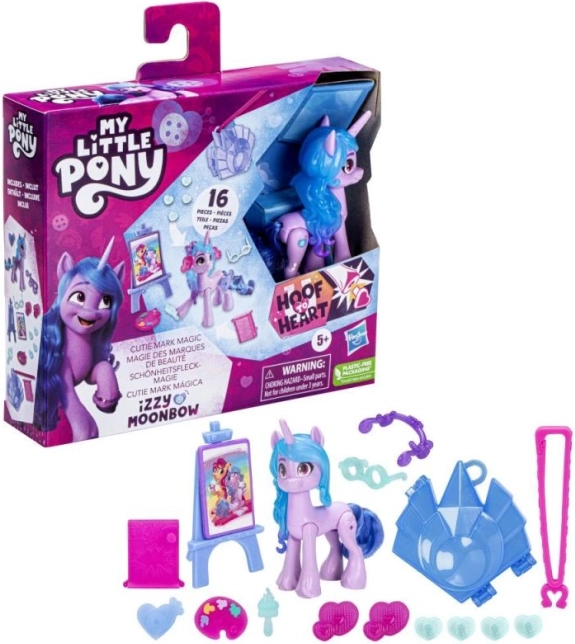 My Little Pony kouzelný Cutie Mark – sada s klíčenkou a 8cm pózovacím poníkem