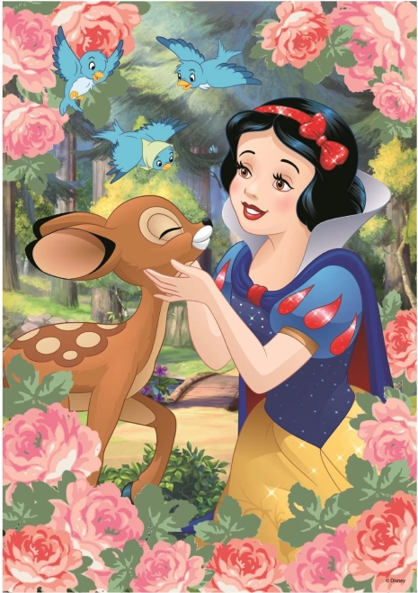 Puzzle Sněhurka a srnka - 200 dílků diamantové