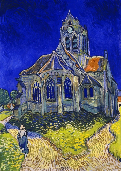 Puzzle Vincent van Gogh – Kostel v Auvers-sur-Oise 1000 dílků