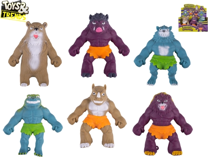 Toys&Trends Brainboooom strečová figurka příšerka predátor 14 cm (mix 6 druhů) 12 ks v display boxu