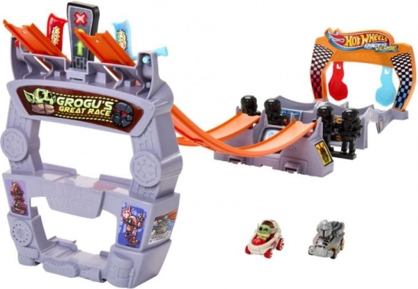 Hot Wheels RacerVerse Star Wars Grogu’s Great Race závodní dráha