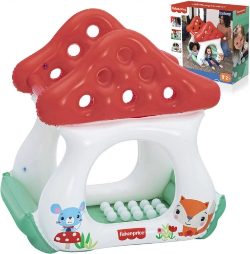 Nafukovací domeček s kuličkami Muchomůrka Fisher Price