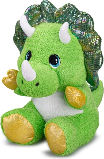 Plyšový triceratops 37 cm – sedící plyšák pro miminka