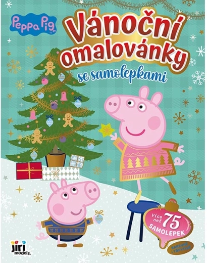 Vánoční omalovánky se samolepkami Prasátko Peppa